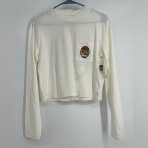 VOLCOM POCKET DIAL LONG SLEEVE TEE -‎ STAR WHITE Size Small